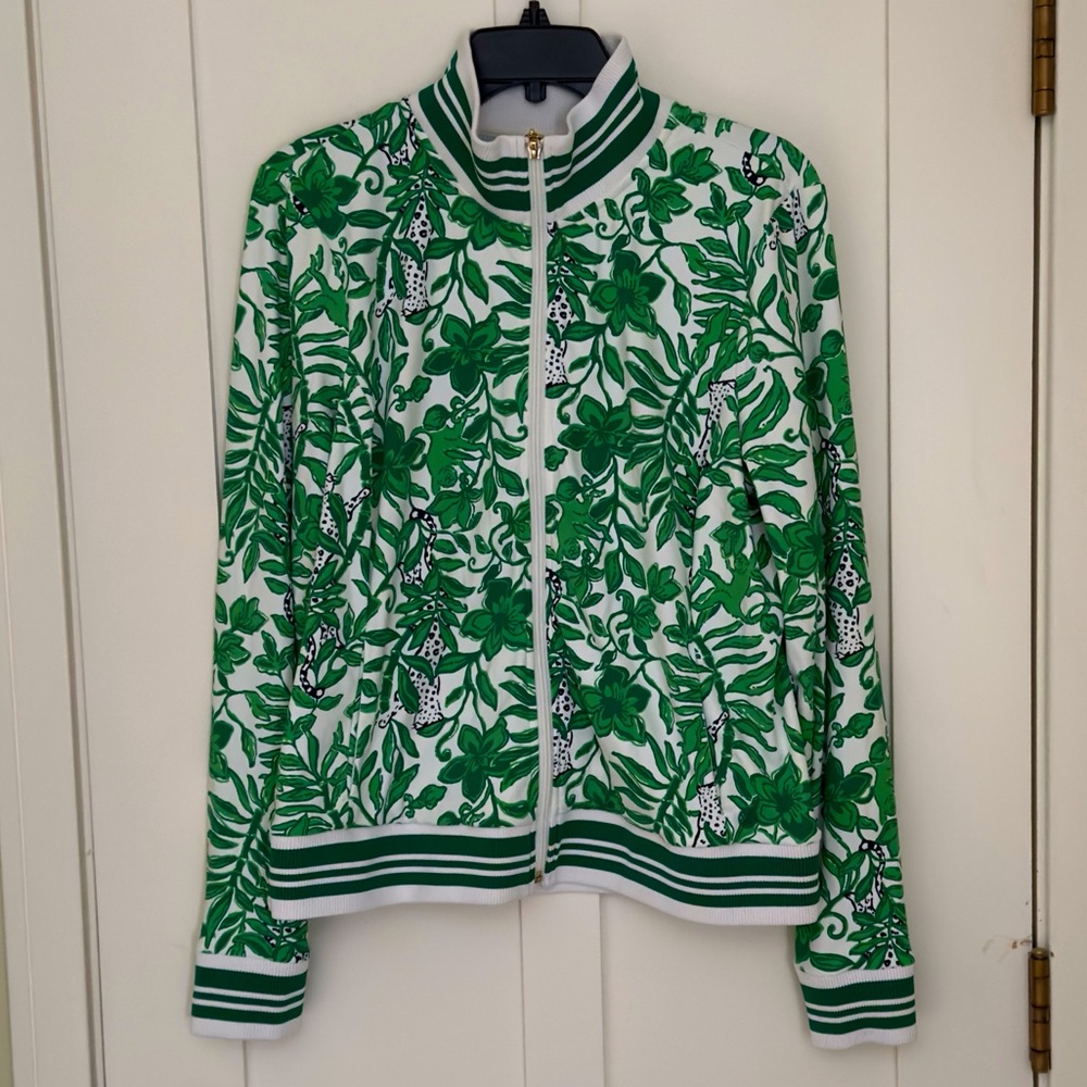 NWOT Lilly Pulitzer Luxletic Regate Jacket Lil Escape Plan Size Large Brand New! - Picture 7 of 13
